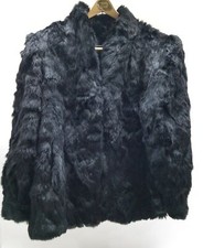 Women's China Black Dyed Rabbit Fur Jacket 46bust