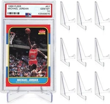 PSA Graded Card Stands, Trading Card Display Stand Mini Easel Holder, Clear Card