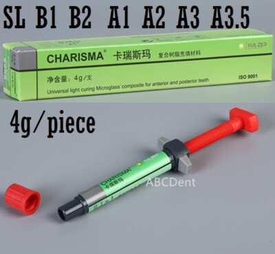 Charisma Dental Composite Syringe Light Cure Resin Tooth Filling Material A1-SL