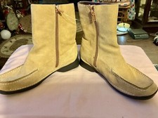 Anne klein zipper boot shoe size 6.5M light brown new
