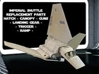 Vintage Star Wars Imperial Shuttle Replacement Parts - Hatch Handle Guns Ramp