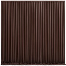 10x10 Ft Brown Backdrop Curtain Wrinkle Free Party Wedding Photography Panel