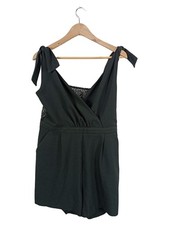 ZARA BASIC Tuta Intera Donna Verde Pizzo (IT 46, EU 42, INT L)