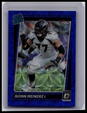 2021 Donruss Optic #262 Quinn Meinerz Blue Hyper