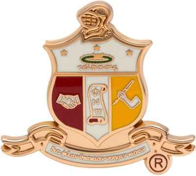 Kappa Alpha Psi 3D Shield Lapel Pin [Gold - 1'']