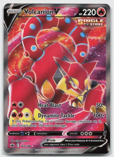 Volcanion V (Full Art) 162/198 (NM) - SWSH06: Chilling Reign - UR - Pokemon TCG