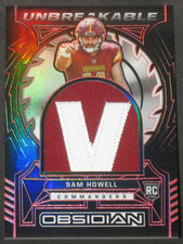 Sam Howell 2022 Panini Obsidian Unbreakable Rookie Patch (7/10) Commanders MIN