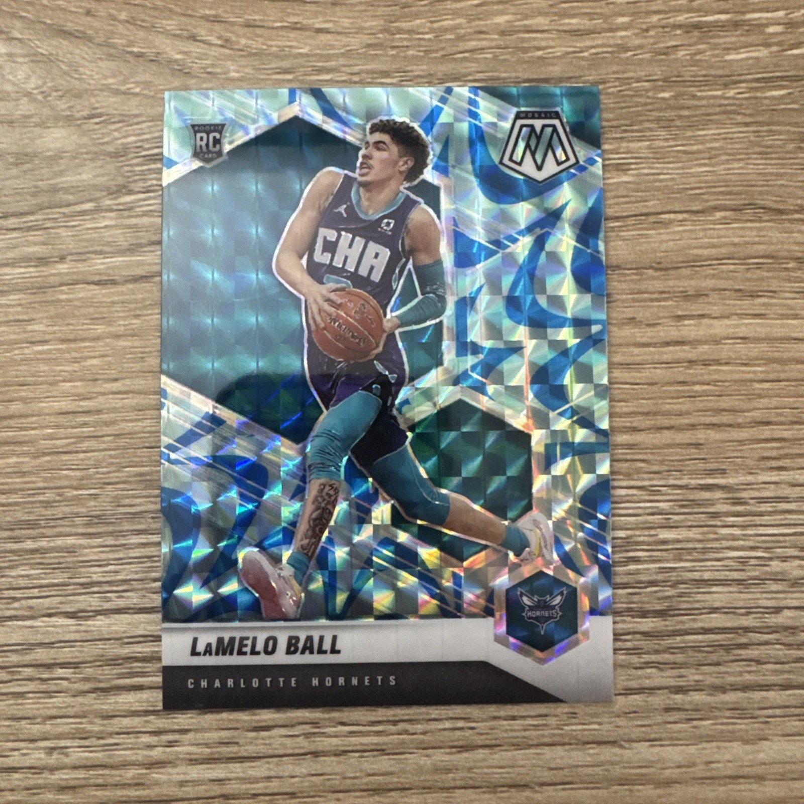 2020-21 Panini Mosaic - Rookie LaMelo Ball #202 Reactive Blue Prizm (RC)
