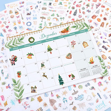 Planner Stickers with Glittery Film, 1000 Scrapbook Stickers for Calendar Se...