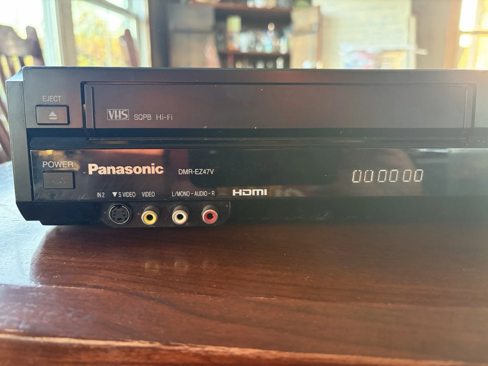 For Parts or Repair | Panasonic DMR EZ47V DVD Recorder VHS Player Combo
