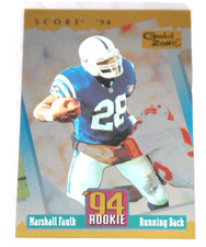 1994 Score Gold Zone Rookie Redemption Marshall Faulk #3 Rare Football Card
