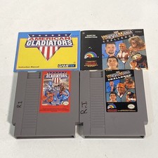 American Gladiators WWF WrestleMania Challenge 2 NES Game Lot 1990s