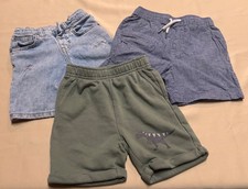 Lot of 3 - Boys Shorts 5T - 6 Drawstring Denim Pockets Tommy Bahama Dinosaur