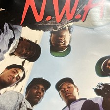 NWA N.W.A. PROMO POSTER 2003 24x24 STRAIGHT OUTTA COMPTON Album NEVER HUNG