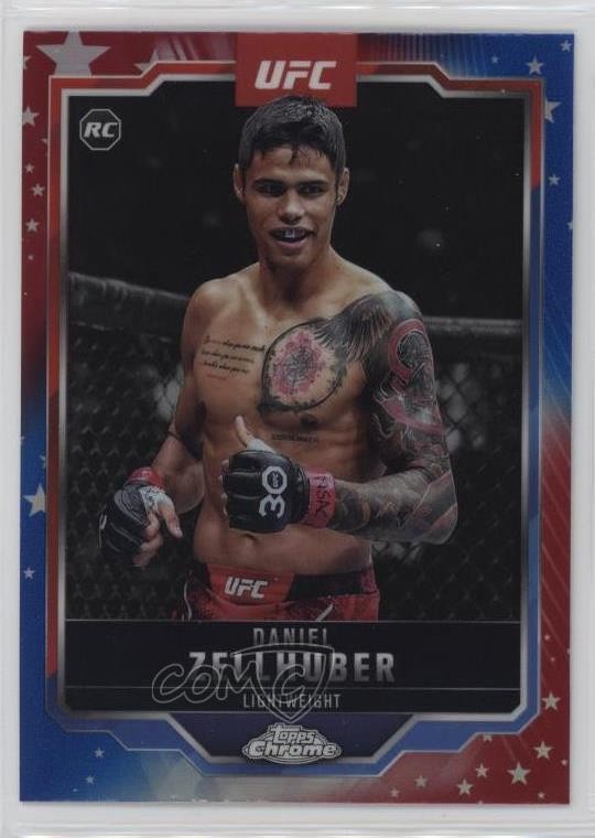 2025 Topps Chrome UFC Red & Blue Refractor Daniel Zellhuber #189 1co7