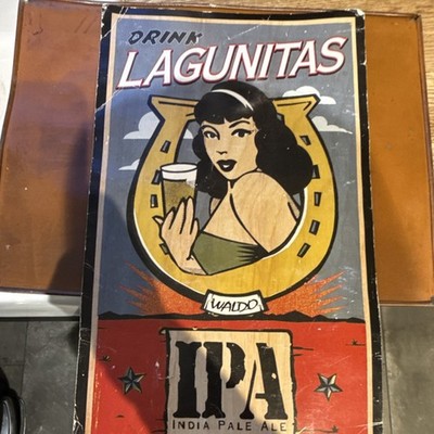 Lagunitas IPA India Pale Ale Breweriana Collectible Beer Sign for Home Bar Decor