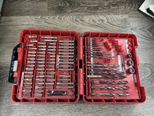 Juego de brocas y brocas Craftsman de 100 piezas 931639 vástago de velocidad de 1/4" faltan piezas