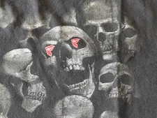 Famous Stars and Straps logo inside skull eyes Men’s black T shirt size Large