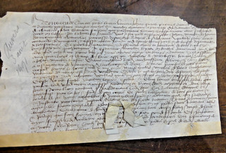 1491 PARCHEMIN relatif à ETAMPES VANCELAS pour vente de terre noble