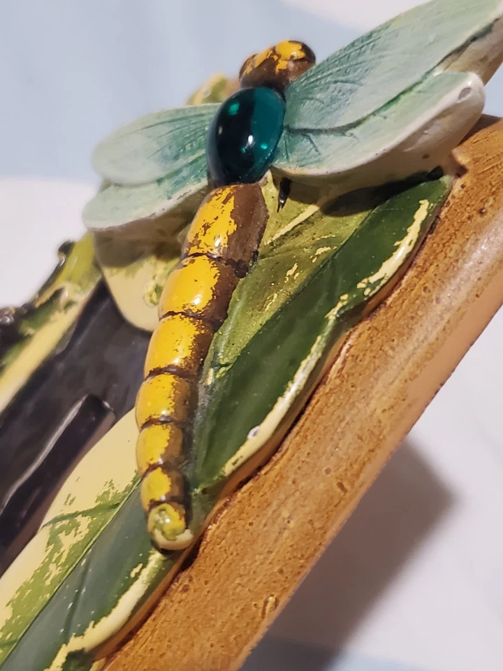 Interruptor de luz de madera de insectos de colección cubierta de placa libélula Ladybug abejorro Foto 3 de 4