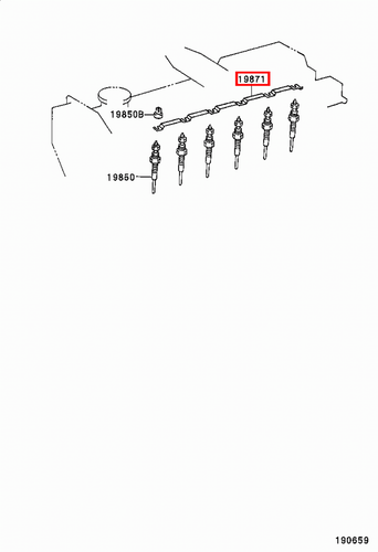 Genuine LandCruiser 79 78 76 75 70 Series 1HZ Glow Plug Buzz Bar Rail Connector - Picture 6 of 8