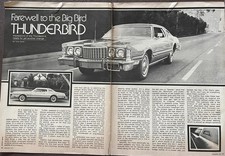 1976 FORD THUNDERBIRD 3 pg REVIEW