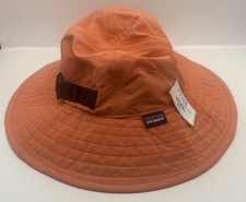 Patagonia Kids Trim Brim Sun Hat L/XL Orange Wide Brim Nylon NWT 65933