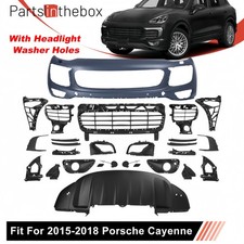 Front Bumper Cover Wheadlight Washer Hole Kit For Porsche Cayenne 985 2015-2018 Front Bumper Cover Wheadlight Washer Hole Kit For Porsche Cayenne 985 2015-2018