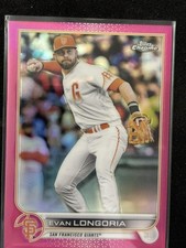 2022 Topps Chrome Evan Longoria Magenta Refractor /399 #54 Giants MLB
