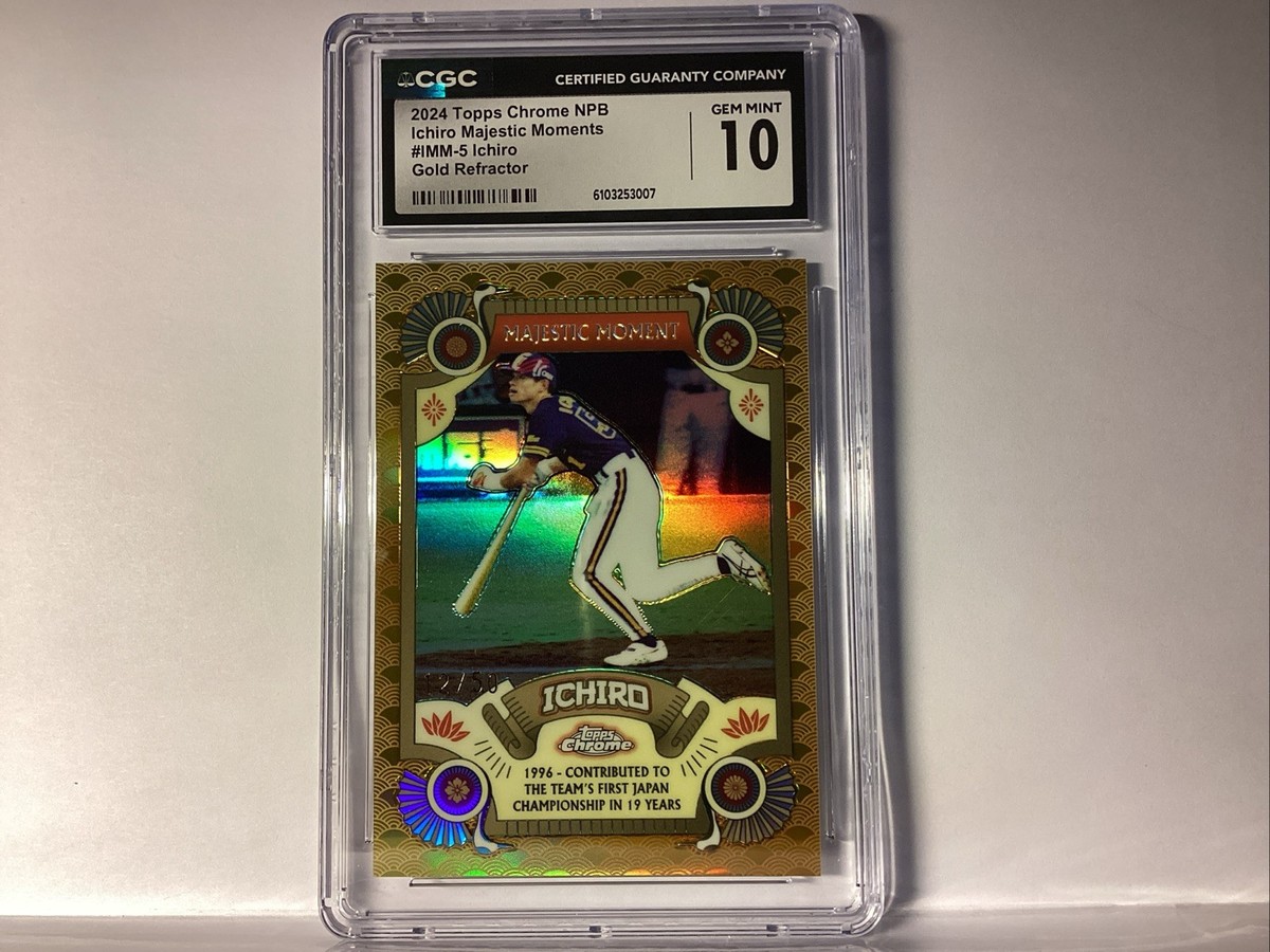 2024 Topps NPB Chrome Ichiro #IMM-5 Majestic Moments/50 Gold 