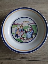 JOLI PLAT Breton Costume ART DECO PAUL FOUILLEN HB QUIMPER