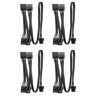 4X 6Pin Auf 4  Modular Strom Versorgung Kabel 6Pin Auf 4 IDE Kabel für8584
