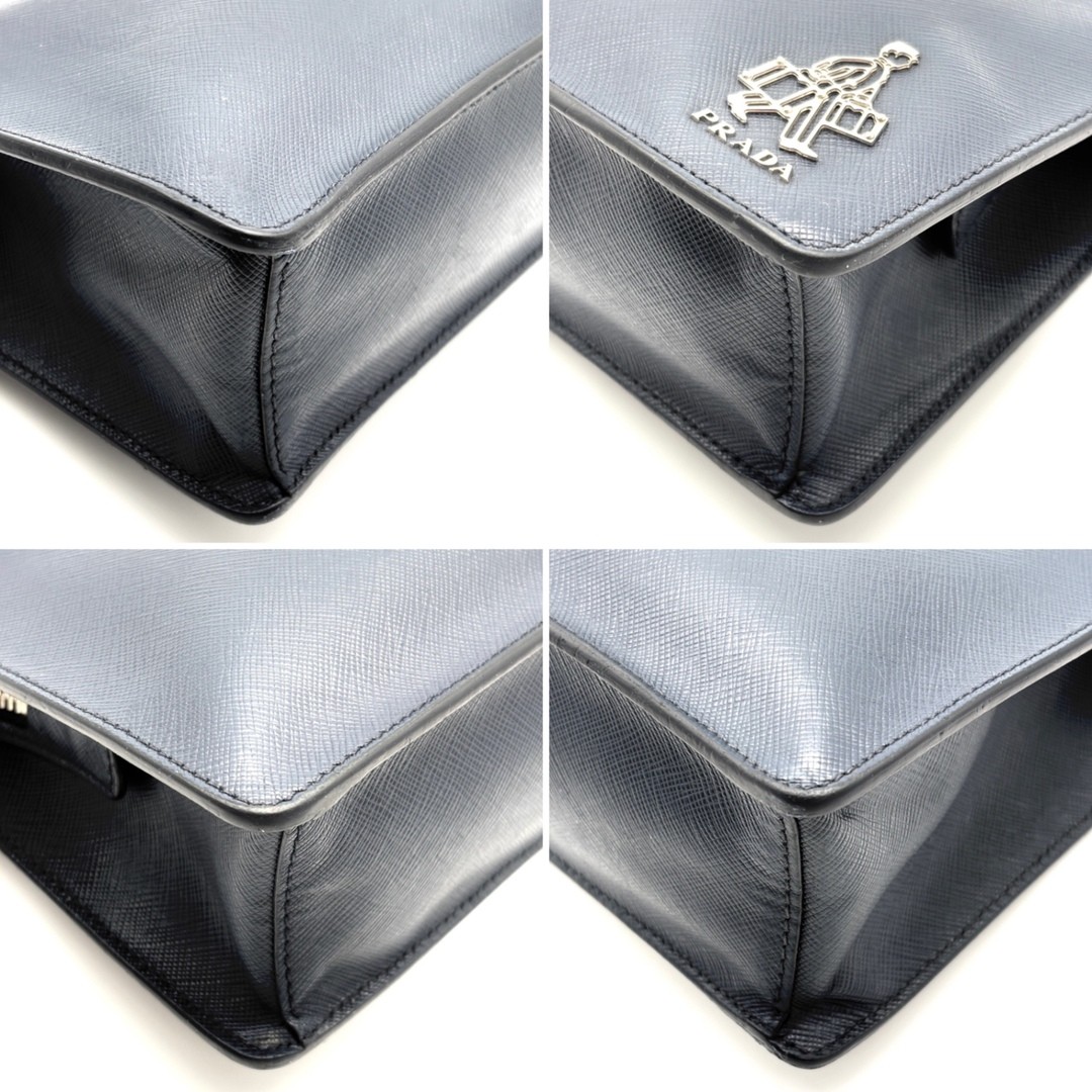 PRADA PORTER Collaboration Hotel Man Clutch Bag Logo White Tag Small Item Holde thumbnail 6