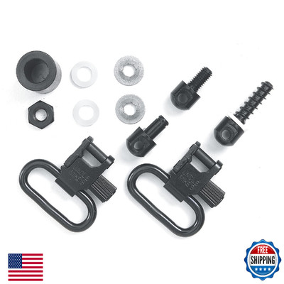 Uncle Mike's QD 115 MCS 1'' Black Magnum Super Swivels Quick Detach