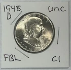 1948 D Franklin Half Dollar Coin Uncirculated