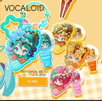 selbstgemachte Vocaloid Schlüsselanhänger,  Len; Miku; Teto, Keychain.