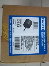 FASCO D743 CONDENSER FAN MOTOR, 1/5 HP, 1-PHASE, 208-230V AC, ODP, 49VT91, NEW!!