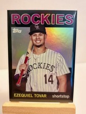 2025 Topps Archives Black Foil #30 Ezequiel Tovar ROCKIES