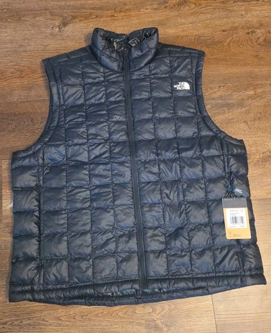 The North Face ThermoBall Eco Puffer Vest Insulated Black Men's Size Large - NWT