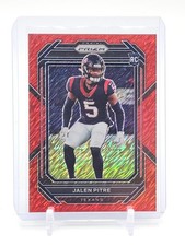 JALEN PITRE 2022 PANINI PRIZM RED SHIMMER ROOKIE /35 #383 TEXANS FOOTBALL Q5194