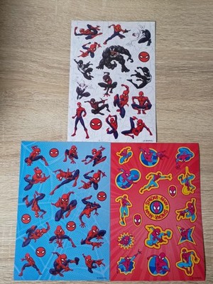 *FREE SHIP* 54 PCS SPIDER-MAN Sticker Sheet Marvel Disney Venom Spiderman Gwen