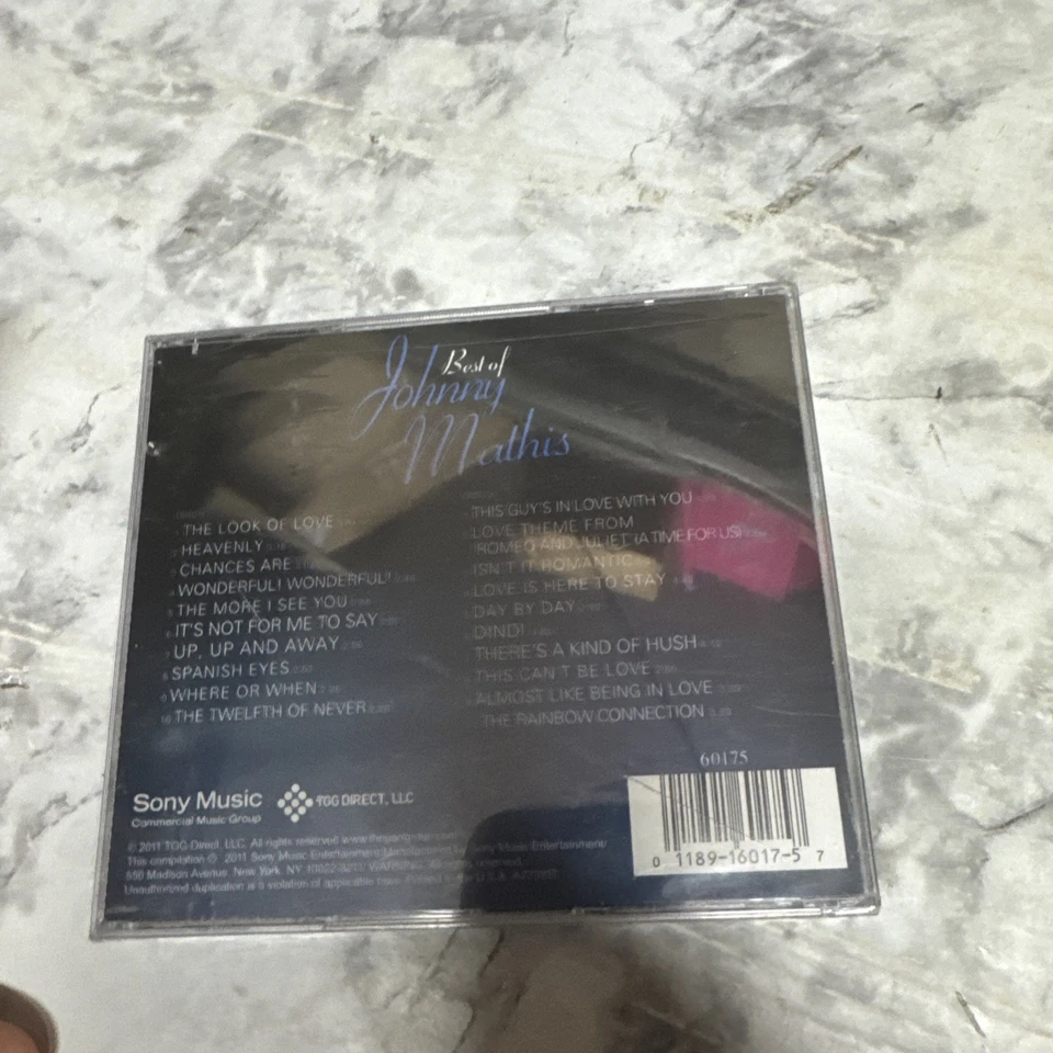 New Sealed See Pics Best Of JOHNNY MATHIS 20 Songs SONY 2 CD Set - Image 2 of 2