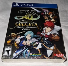 PS4 Playstation 4 Ys Memories of Celceta Timeless Adventurer Edition Sealed