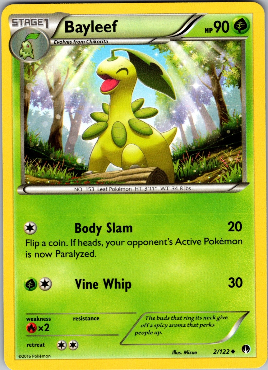 Bayleef 2/122 Uncommon Regular XY - BREAKpoint LP