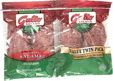 2 Pounds Gallo Italian Dry Salame Salami Deli Thin Sliced (Total 32 Ounce)