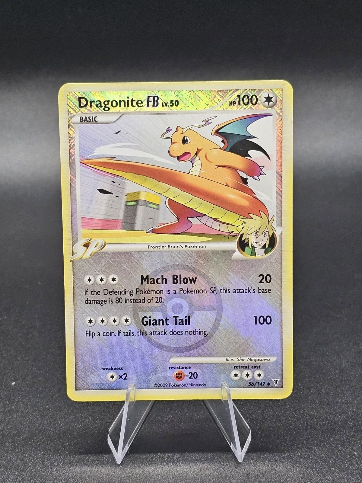 Pokémon TCG Dragonite FB 56/147 Supreme Victors Crosshatch Holo LP 2009 Uncommon