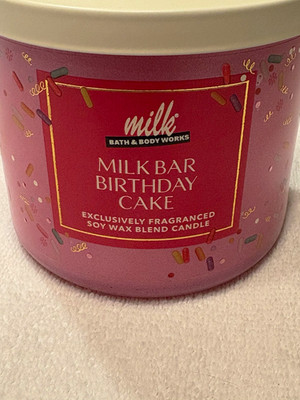 Bath & Body Works Milk Bar Birthday Cake 14.5oz 3 Wick Soy Jar Candle