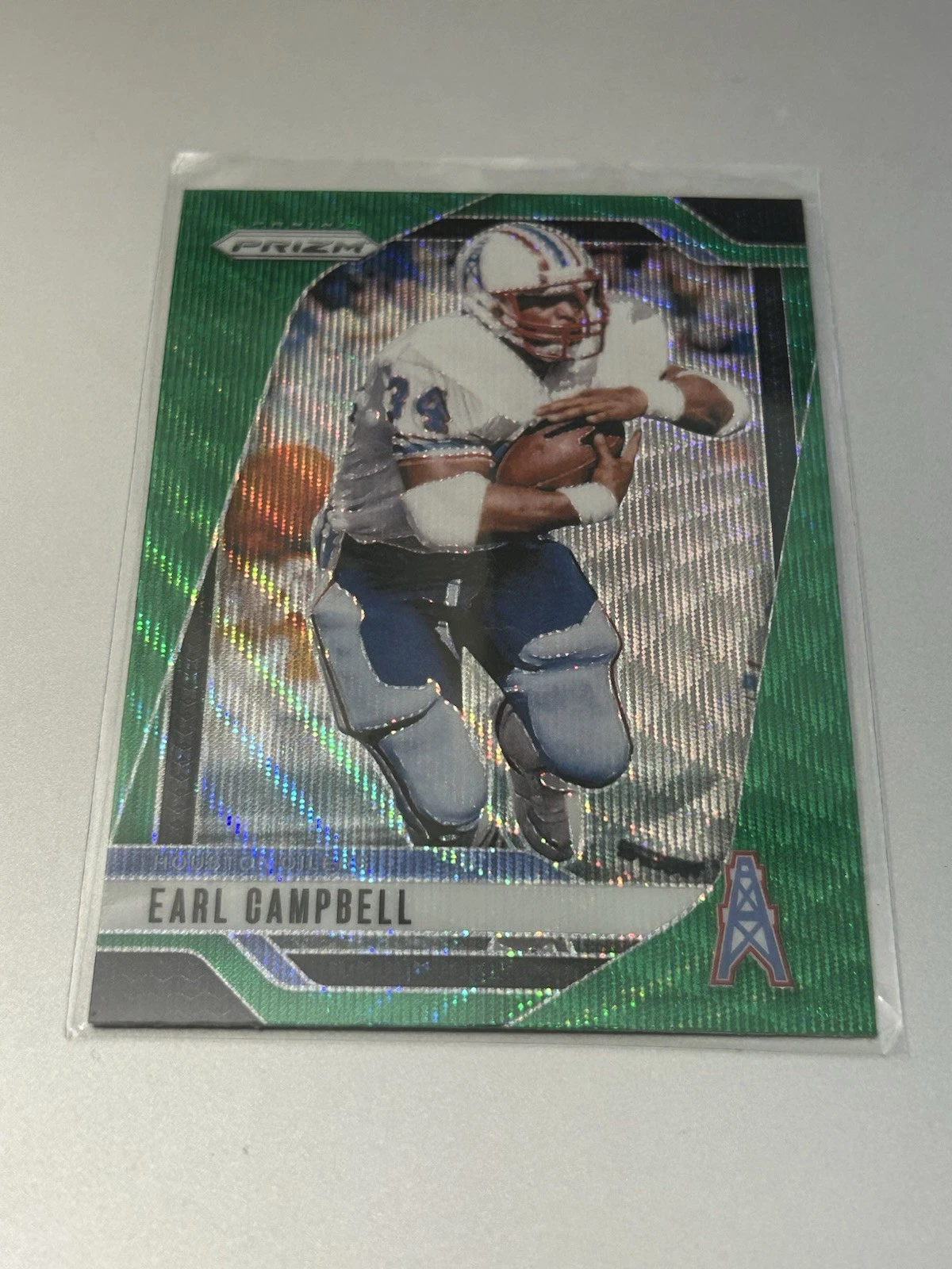 2024 Panini Prizm Green Wave #297 Earl Campbell Houston Oilers Football