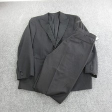 Ermenegildo Zegna Tuxedo Suit Mens EU 50 33x33 Black Wool Multiseason 2 Piece