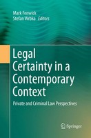 Mark Fenwick (U. A.) | Legal Certainty In A Contemporary Context | Taschenbuch